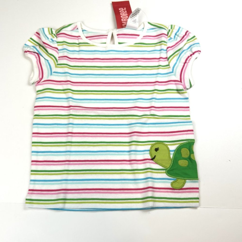 NWT Gymboree Girl Piped Turtle Short & Stripe Turtle Tee 2 Pieces Set Size 3 - Picture 5 of 12